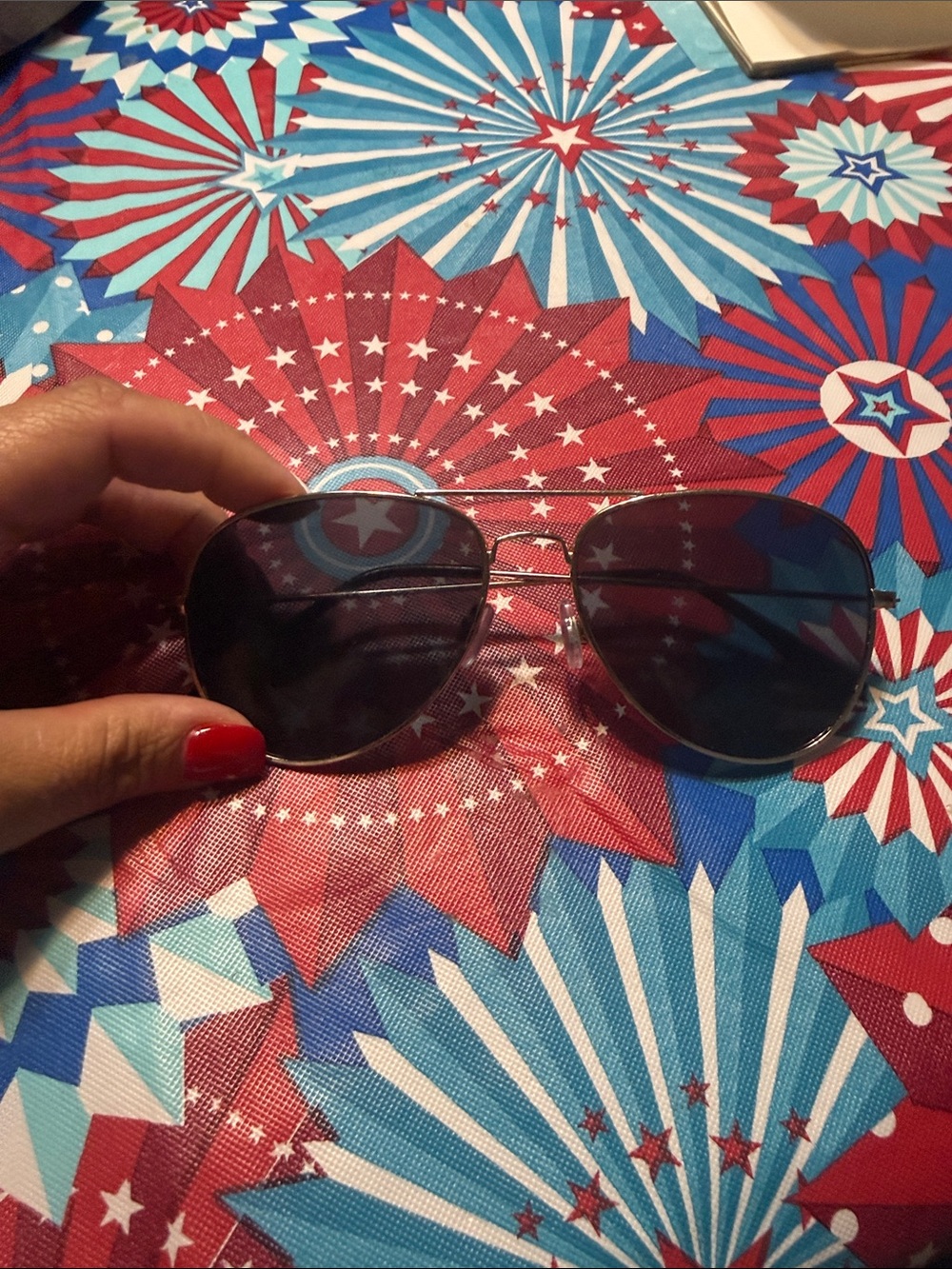Classic Aviator Sunglasses - Black Lenses, Silver Frame